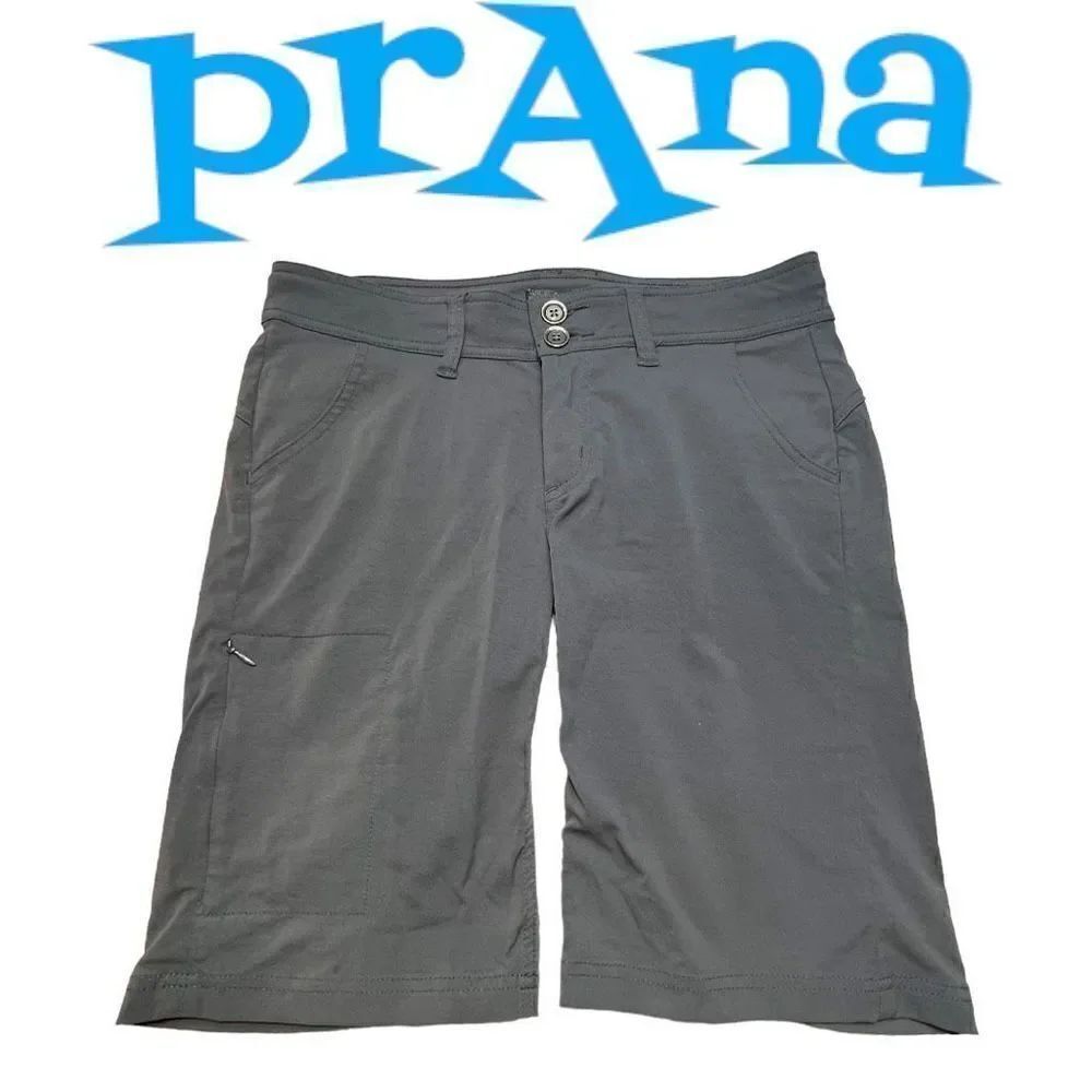 Prana Woman’s Pranagrey Bermuda Halle Shorts sz 4